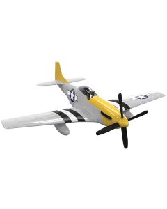 Airfix Quickbuild P-51D Mustang Model Kit - Snap Together, Pre-Painted, 9.5-inch Wingspan
