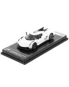 Postercars Koenigsegg Jesko Absolut - Crystal White Metallic 1/64 Diecast Model Car (Hypercar League Collection)