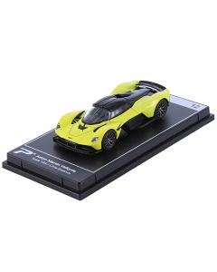 PosterCars Aston Martin Valkyrie - Lime Essence Yellow - 1/64 Scale Diecast Hypercar