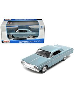 Maisto 1964 Chevrolet Impala SS Blue Metallic 1/26 Scale Diecast Model Car