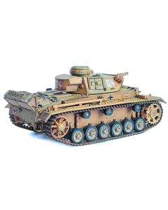 Dragon Models 1/72 Germany Pz.Kpfw.III Ausf.N DAK Tank #124 "Tunisia Tiger Insignia" NEO Dragon Armor Series Plastic Model
