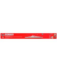 Airfix 1/600 German Battleship Bismarck Level 3 Model Kit (A04204V) - 16.25" Assembled Length