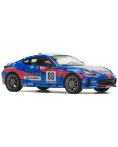 Pop Race Subaru BRZ #88 "Tokyo Subaru Racing" Blue Diecast Model Car (1/64 Scale)