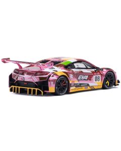 Pop Race Honda NSX GT3 EVO22 #08 Pink EVA RT Production Model Custom Type-08 1/64 Diecast Car
