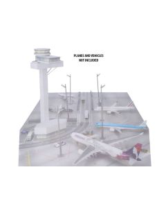 Herpa Airport Tower Foldable Cardboard Diorama - 1/200 Scale (13.25 Inches Tall)