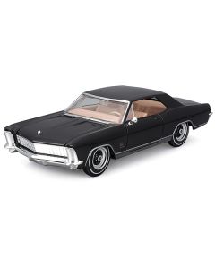 Maisto 1965 Buick Riviera Gran Sport - Black Metallic - 1/26 Scale Diecast Model