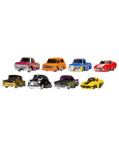 CarTuned Mainline Series 1 Diecast Car Set (8-Piece): Chevrolet Classics