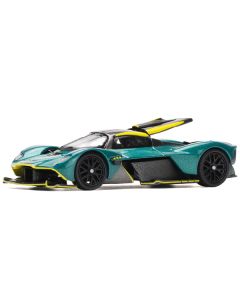 Pop Race Aston Martin Valkyrie - Green Metallic/Carbon Top - 1/64 Diecast Model