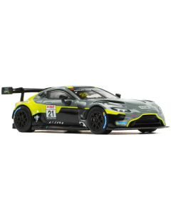 Pop Race Aston Martin GT3 #21 Green Metallic 1/64 Diecast Model Car
