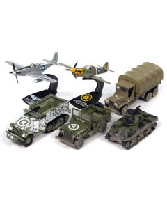 Johnny Lightning 'Military' Set A Diecast Models - Limited Edition 6-Piece Set