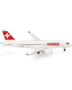 Herpa Swiss International Air Lines Airbus A220-100 (HB-JBH) 1/200 Scale Diecast Model