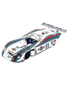 Spark Lancia GR6 #51 Martini Racing Le Mans 1982 (Alboreto/Fabi/Stommelen) 1/18 Scale Resin Model Car with Display Case