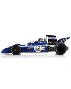 Spark 1/18 Tyrrell 003 #12 Jackie Stewart 1971 British GP Winner with Display Case