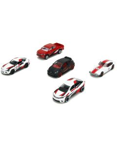 Majorette Toyota Racing 5-Piece Diecast Car Set - 1/64 Scale