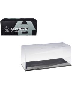 Autoart 90001: Clear Acrylic Display Case for 1/18 - 1/24 Scale Model Cars - Black Base (14x6x6 inches)