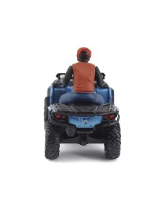 Can-Am Outlander XT 1000R ATV - Oxford Blue Metallic 1/32 Scale Diecast Model with Removable Driver Figure