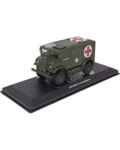 Militaria Die Cast Chevrolet C8A Ambulance - Olive Drab, US Army, 1/43 Scale Diecast Model