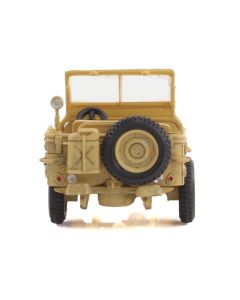 Hobby Master U.S. 1/4 ton Military Vehicle - Desert Sand, British 8th Army, Sicily, 1/72 Diecast Model HG4217