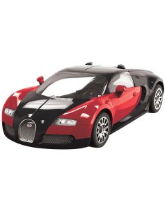 Airfix Quickbuild Bugatti Veyron Model Kit - Red & Black - 7.5 inch Length