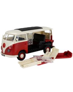 Airfix Quickbuild Volkswagen Camper Van - Red - Snap Together Model Kit (J6017) - 7.8" Length