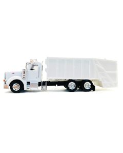 Promotex Peterbilt 367 Garbage Truck - HO Scale (1/87) - White Plastic Model