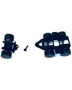 Promotex HO Scale Lowboy Dual Axle Booster Set - Enhance Your Model Trucking (2 Sets)