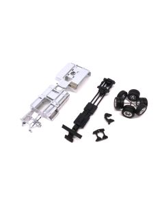 Promotex 005486CR Chrome Chassis Kit for HO Scale Kenworth & Peterbilt Cabs (1/87 Scale)