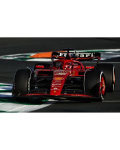 LookSmart Ferrari SF-24 #16 Charles Leclerc 3rd Place Saudi Arabia GP F1 (with Display Case) 1/18 Scale Model Car