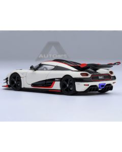 Autoart Koenigsegg One:1 (Pebble White/Carbon/Red) 1/64 Diecast Model Car