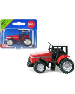 Siku Massey Ferguson 9240 Tractor Diecast Model - Red with White Top (2.75 inches)