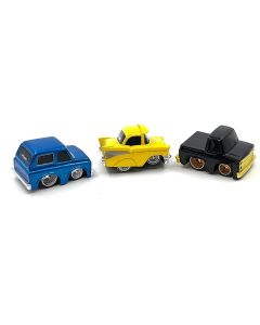 CarTuned Lowriders Series 2 Chevrolet Diecast Triple Pack - '57 Bel Air, '69 Blazer, '87 C10 (2-inch Scale)