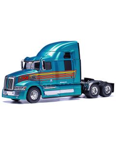 Ixo 2016 Western Star 5700XE Truck Tractor - Blue Metallic Stripes, 1/43 Scale Diecast Model